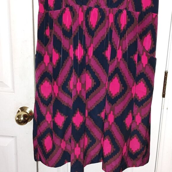 Gap multicolor print dress with side pockets   Sz 16 - Picture 2 of 5